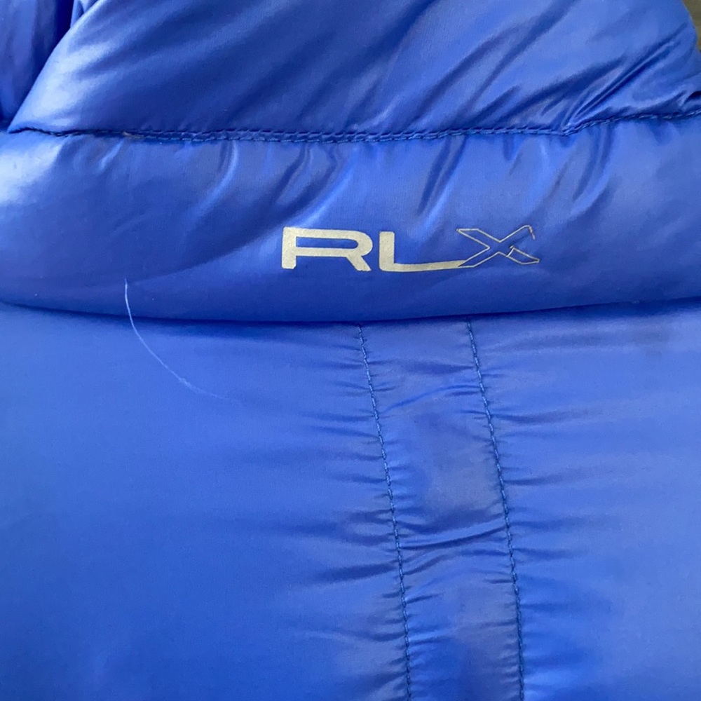 Ralph Lauren RLX Down Puffer Coat in Electric Blue, Size Medium - Picture 16 of 16